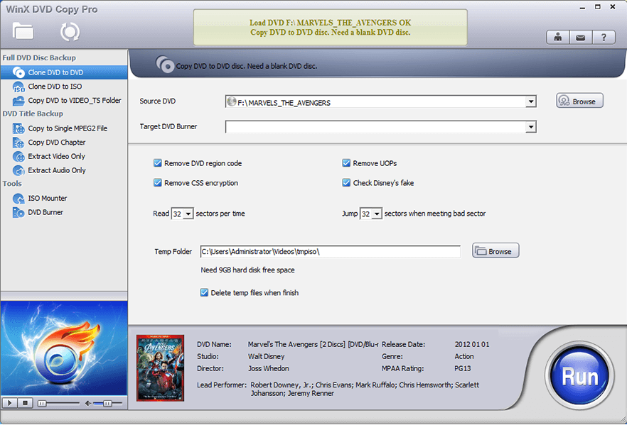 Clone DVD to DVD